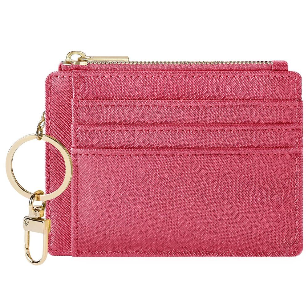 3656 Card Case Slim Front Pocket Wallet Credit Card Holder with KeychainCH